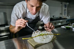 dish preparation peru chef palmiro ocampo